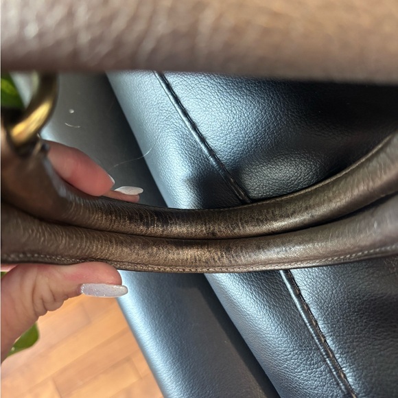 Coach Metallic Gold Madison Large Leather Satchel - Picture 10 of 13